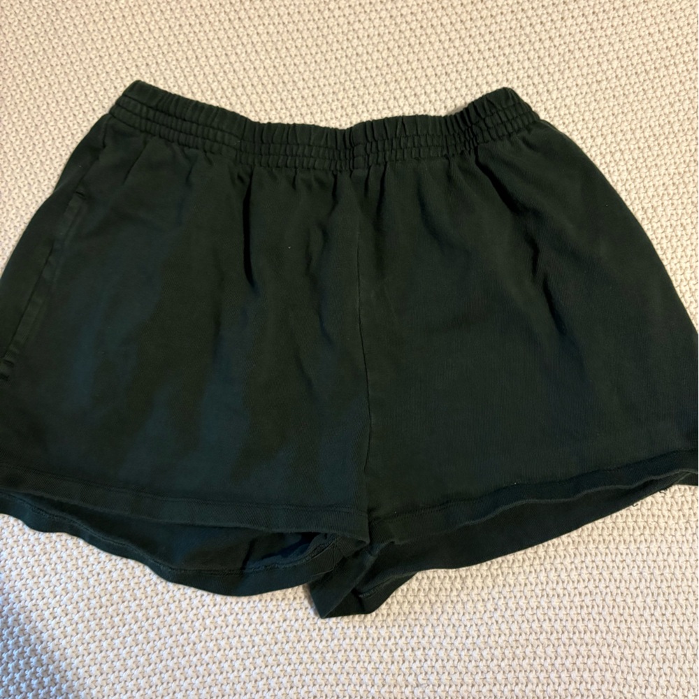 Brandy Melville Green Athletic Shorts Relaxed Fit